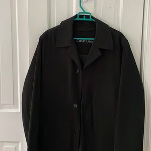 Mens black trench coat